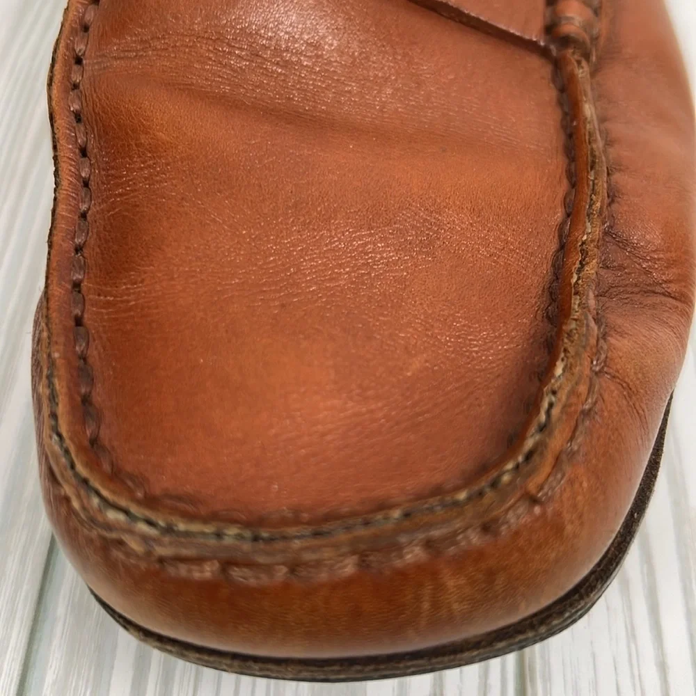 Tod's Men’s Brown Leather Penny Slip On Loafers‎ Size 8